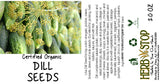 Organic Dill Seeds Label
