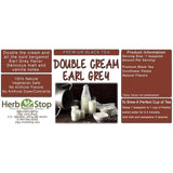 Double Cream Earl Grey Tea Label