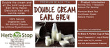 Double Cream Earl Grey Tea Label