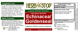 Echinacea Goldenseal Extract Label