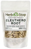 Organic Eleuthero Root Capsules Bulk Bag