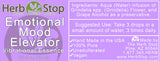 Emotional Mood Elevator Vibrational Essence Label