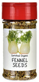 Organic Fennel Seeds Spice Jar