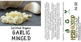 Organic Minced Garlic Label