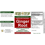 Ginger Extract Label