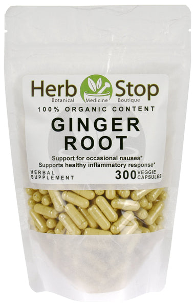 Ginger Root Capsules Bag