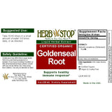 Goldenseal Extract Label