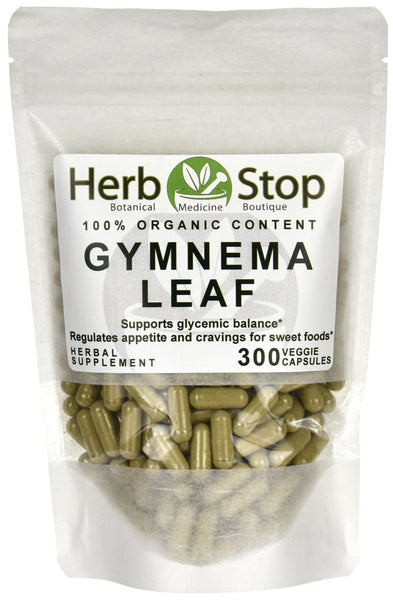 Organic Gymnema Leaf Capsules Bulk Bag
