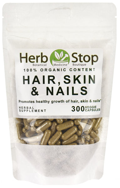 Organic Hair, Skin & Nails Capsules Bulk Bag