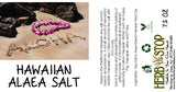 Hawaiian Alaea Salt Label