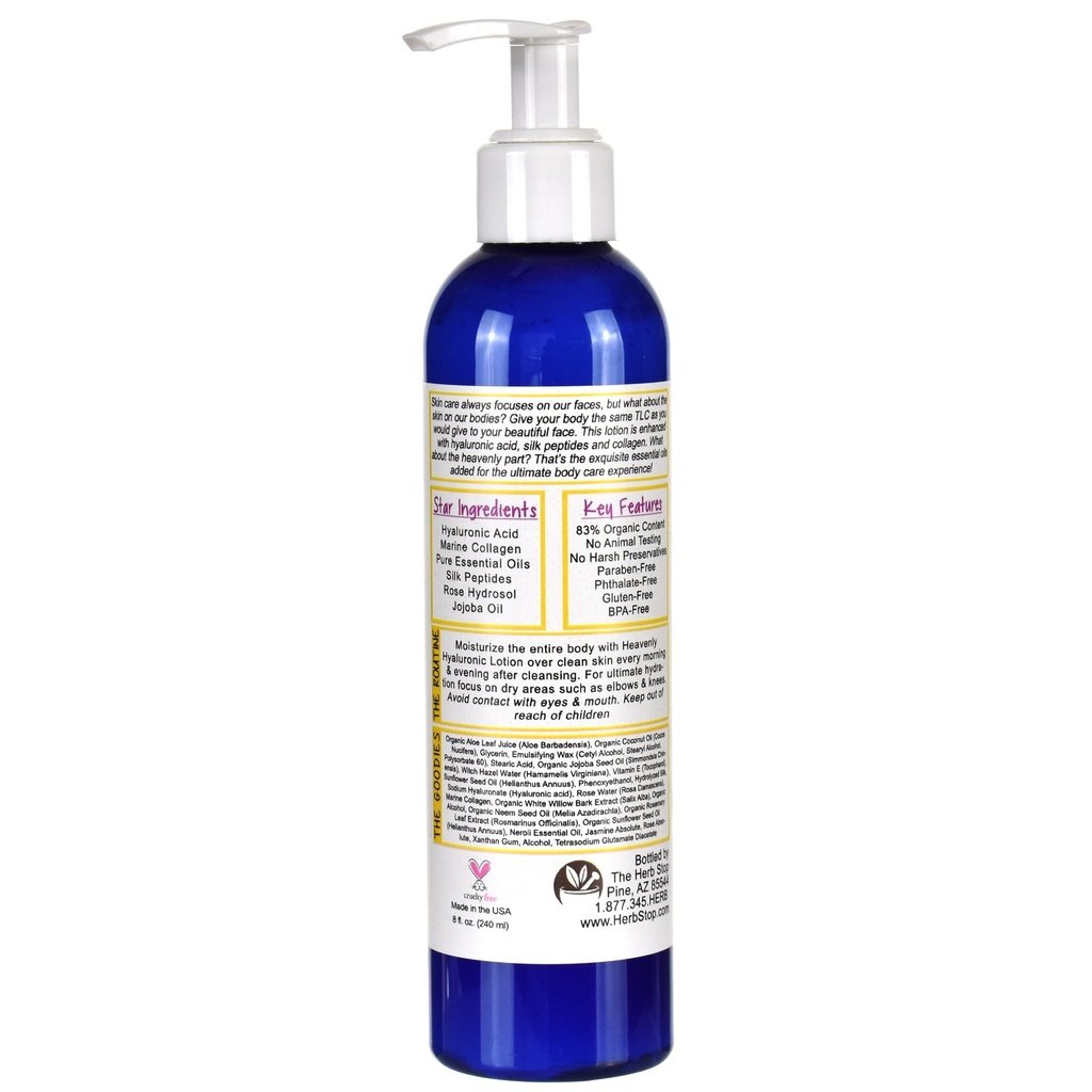 Heavenly Hyaluronic Lotion Bottle Back