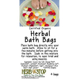 Herbal Bath bags Label