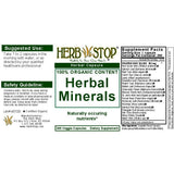 Herbal Minerals Capsules Label