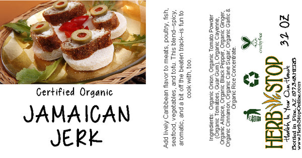 Jamaican Jerk Seasoning Label