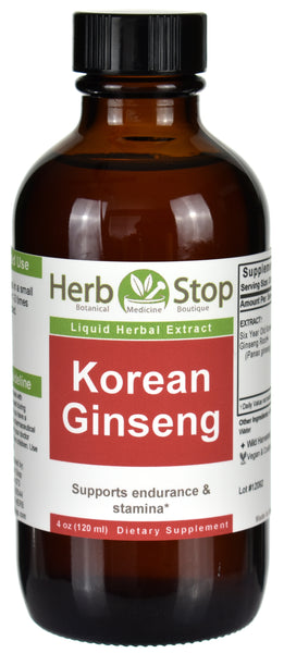 Korean Ginseng Liquid Herbal Extract 4 oz