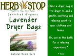 Lavender Dryer Bags Label