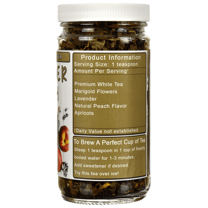 Lavender Peach Loose Leaf White Tea Right Side