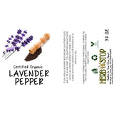 Lavender Pepper Label
