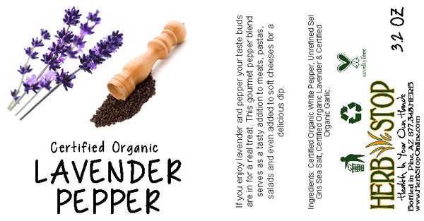 Lavender Pepper Label