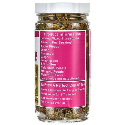 Lemon Cucumber Herb & Fruit Tea Jar Right Side
