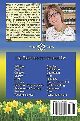 Life Essences by Leilah - Vibrational Essence Book Back Cover