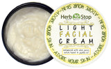 Light Facial Cream Open Jar 