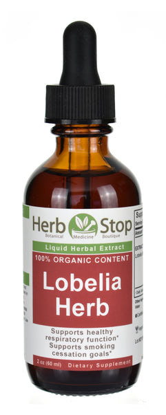 Organic Lobelia Liquid Herbal Extract 2 oz