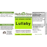 Organic Lullaby Alcohol-Free Herbal Drops Label