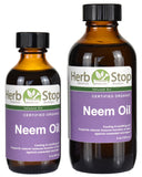 Organic Neem Infused Oil Bottles