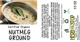 Organic Nutmeg Ground Label