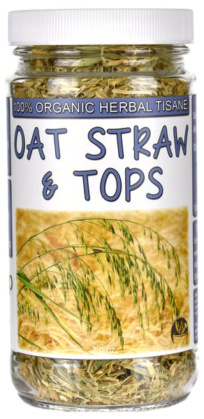 Organic Oat Straw & Tops Tea Jar