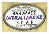 Handmade Oatmeal Lavender Soap Bar Front