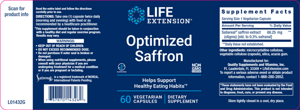 Optimized Saffron by Life Extension