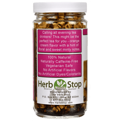 Orange Cream Loose Leaf Herb & Fruit Tea Jar Left