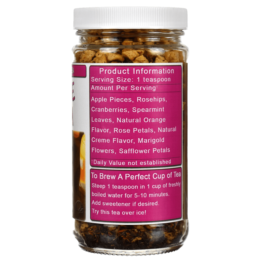 Orange Cream Loose Leaf Herb & Fruit Tea Jar Right