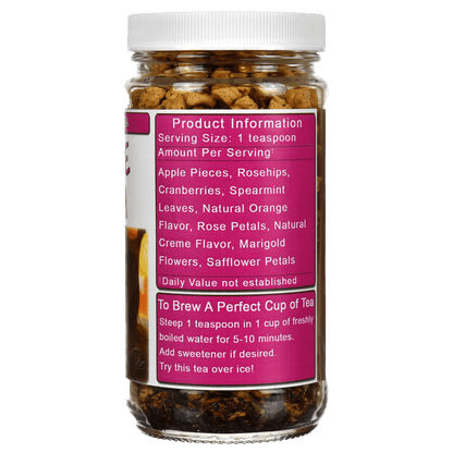 Orange Cream Loose Leaf Herb & Fruit Tea Jar Right