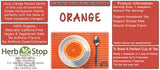 Organic Orange Honeybush Tea Label