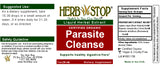 Parasite Cleanse Extract Label