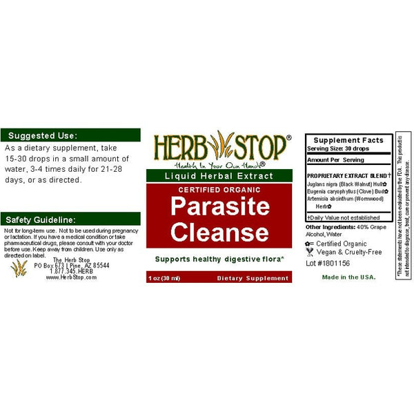 Parasite Extractor Parasite Cleanse Extract – Herb Stop - Arizona's Herbal Store