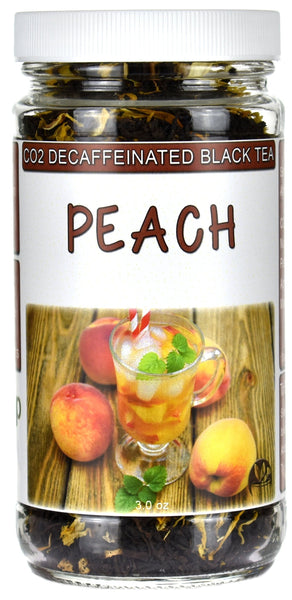 Peach CO2 Decaffeinated Black Tea Jar