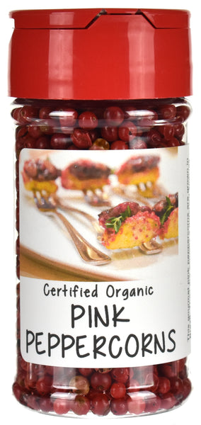 Organic Pink Peppercorns Spice Jar