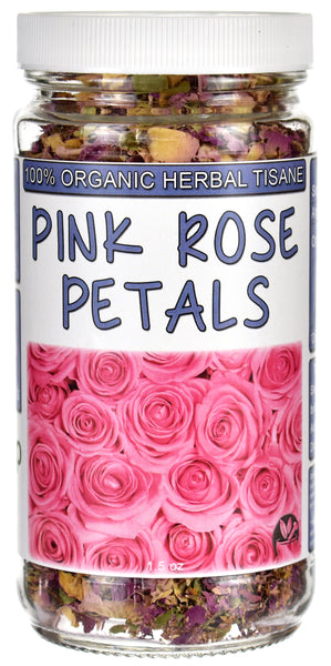 Organic Pink Rose Petals Jar
