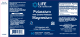 Life Extension Potassium with Extend Release Magnesium Label