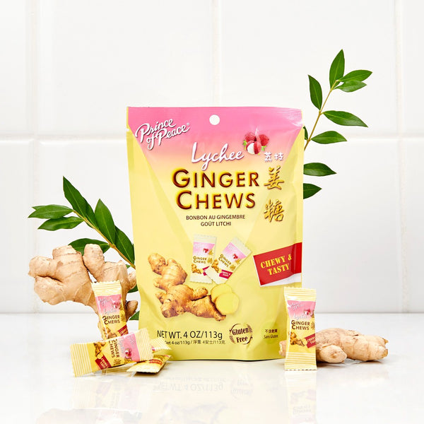 Price of Peace Ginger Chews with Lychee