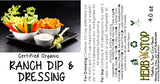Ranch Dip & Dressing Label