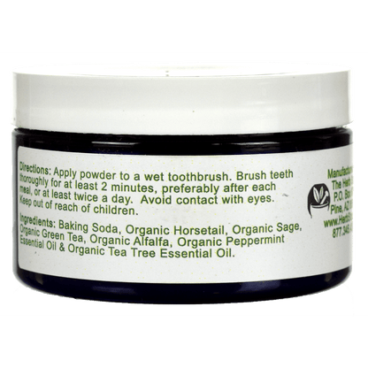 Re-Mineralizing Tooth Powder Back of Jar