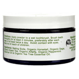 Re-Mineralizing Tooth Powder Back of Jar