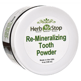 Re-Mineralizing Tooth Powder Top Side of Jar