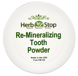 Re-Mineralizing Tooth Powder Top of Jar