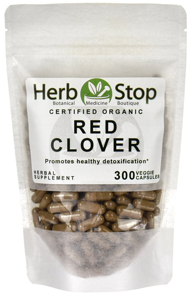 Organic Red Clover Capsules Bulk Bag
